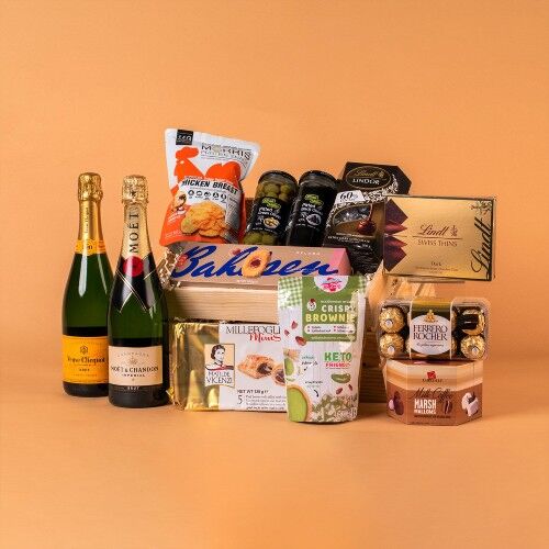 A curated wine hamper is a great way to give the gift of celebration